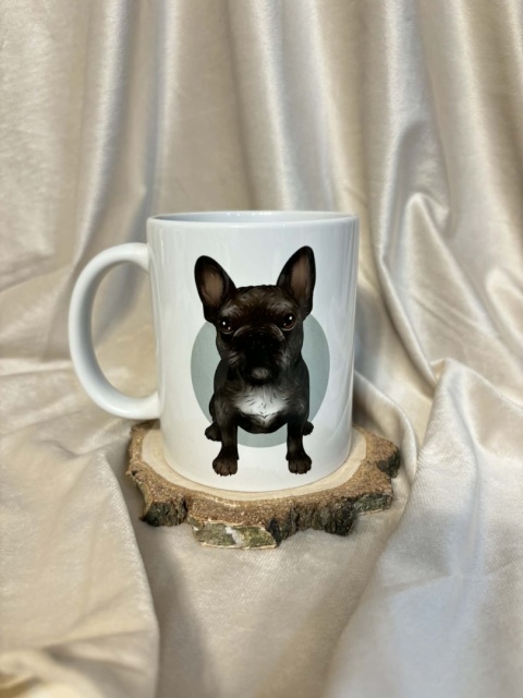 Kubek Buldożek francuski (różne umaszczenia)