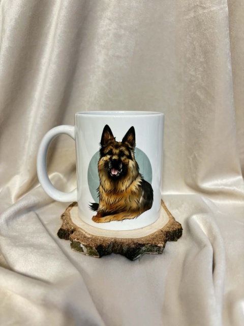 Kubek Owczarek niemiecki długowłosy